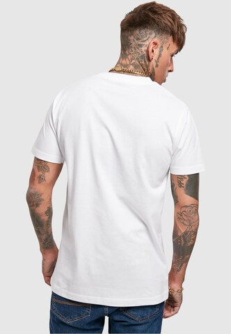 Mister Tee Regularny krój Koszulka 'Raised By The Streets' w kolorze biały