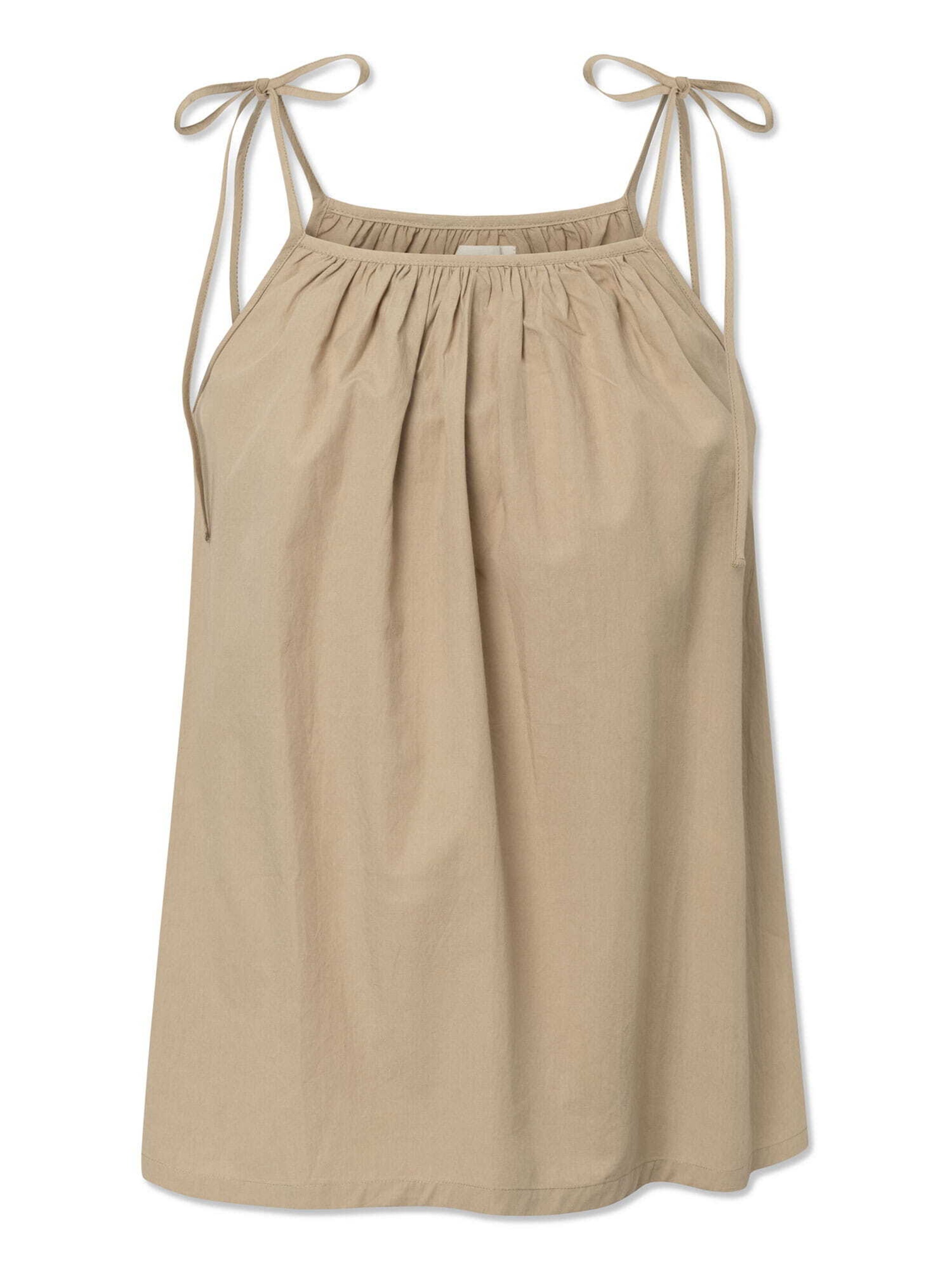 STUDIO FEDER Top in Beige: voorkant
