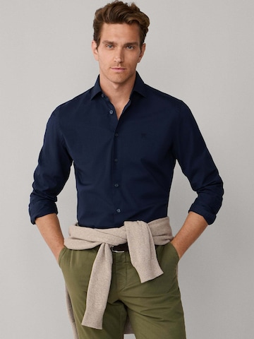 Coupe regular Chemise 'Ess' Hackett London en bleu