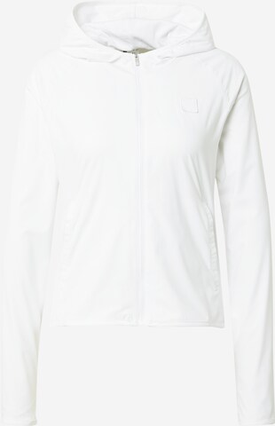 ADIDAS GOLF - Sudadera con cremallera deportiva en blanco: frente