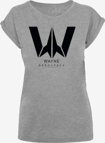 T-shirt 'DC Comics Justice League Movie Wayne Aerospace' F4NT4STIC en gris : devant