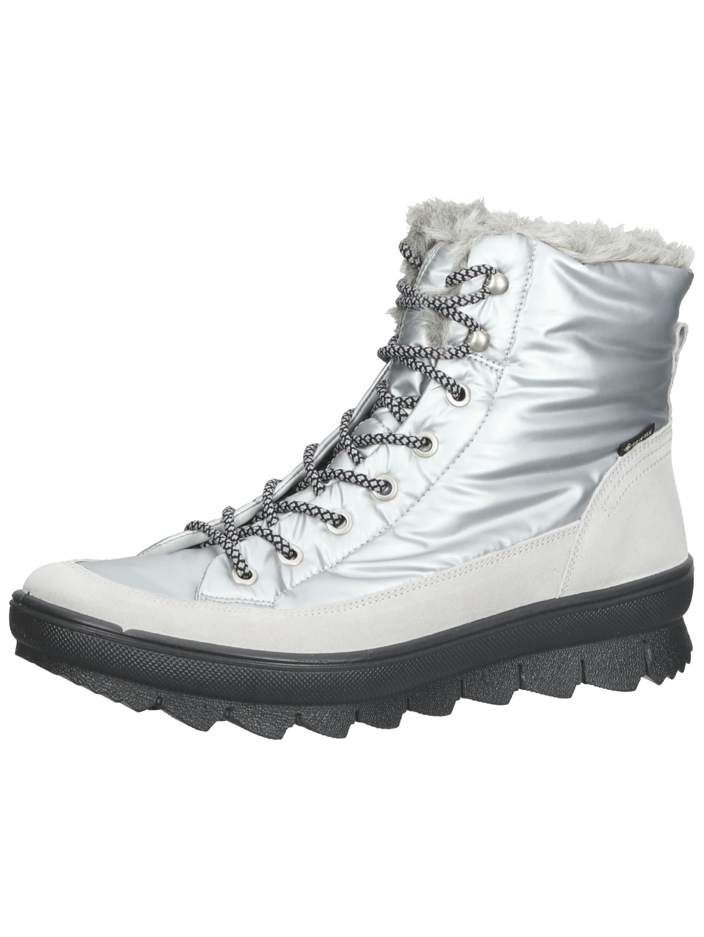 Legero Schnürstiefelette 'NOVARA' in Silber: Vorderseite