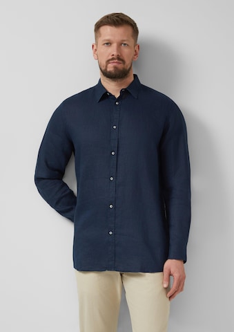 Coupe regular Chemise s.Oliver en bleu : devant
