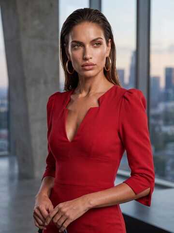 AUDRAY Sheath dress 'RITA' in Red