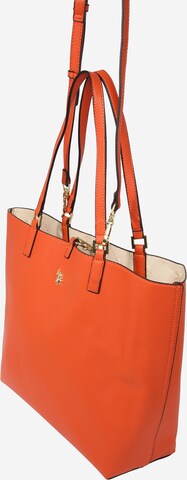 U.S. POLO ASSN. Nákupní taška 'Malibu' – oranžová: přední strana