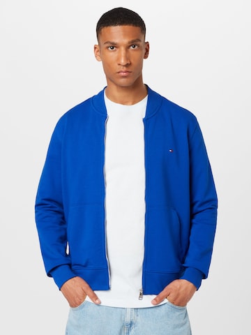 TOMMY HILFIGER Sweat jacket in Blue: front