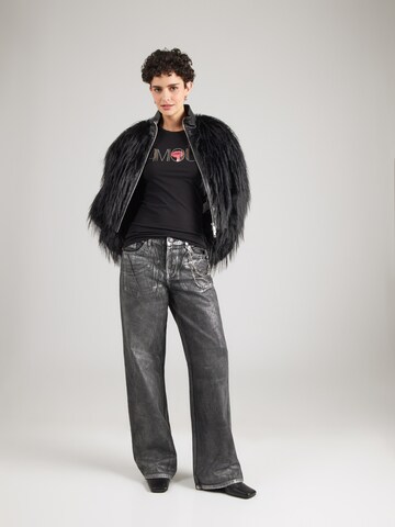 GUESS Тениска 'AMOUR' в черно