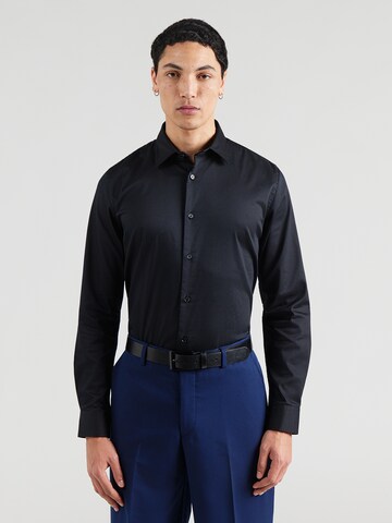 Only & Sons Slim fit Button Up Shirt 'ONSJIM' in Black: front