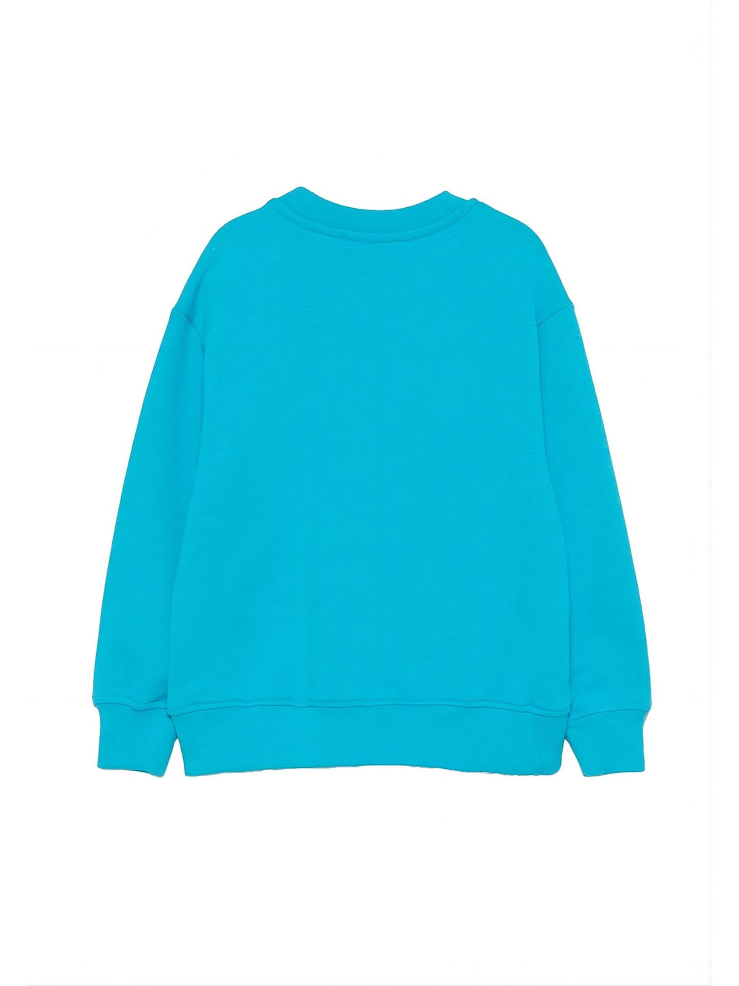 Felpa 'Felpa girocollo turchese per bambino' di MSGM in blu