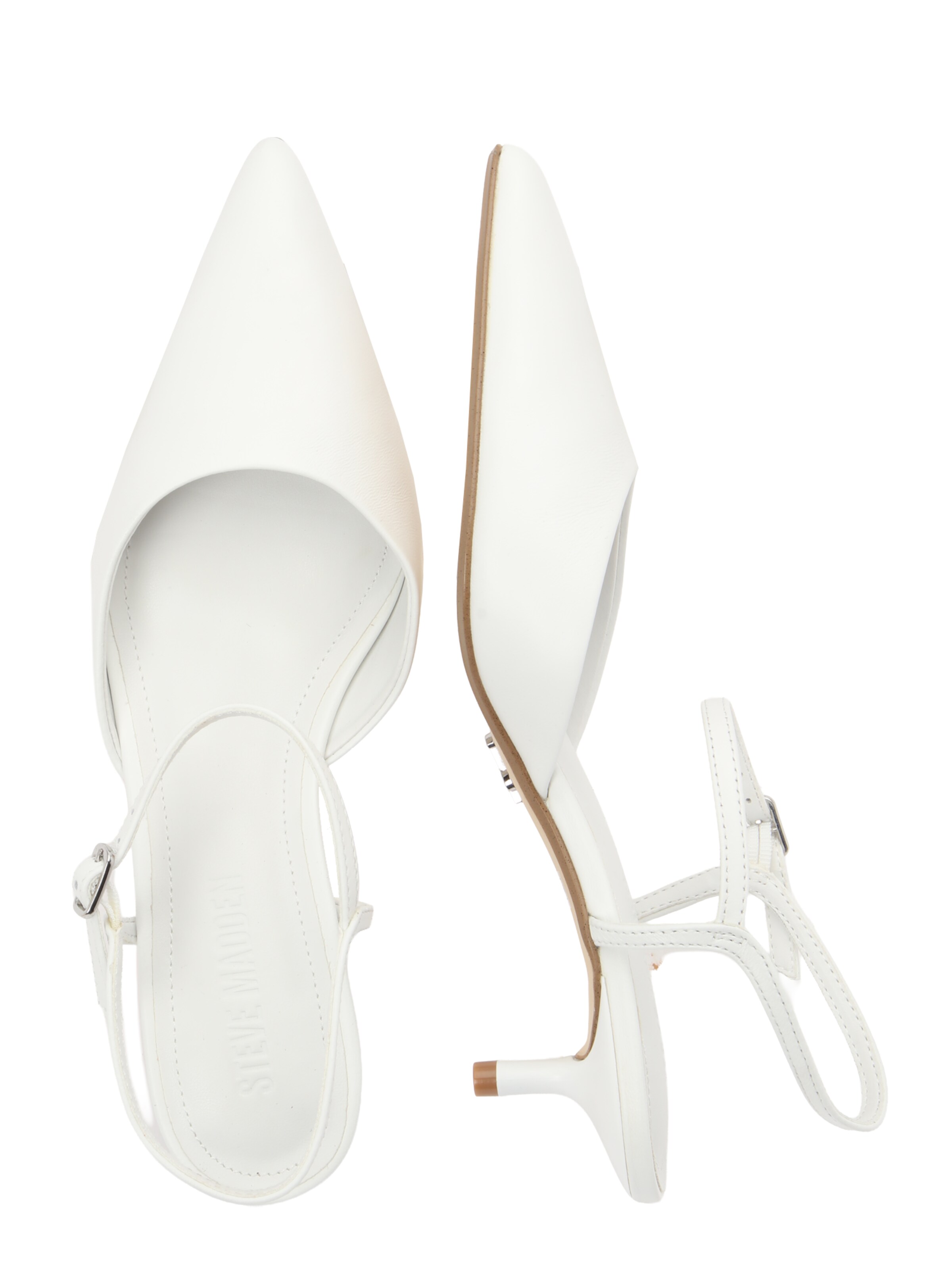 balts STEVE MADDEN Vaļējas augstpapēžu kurpes 'Adelaide'