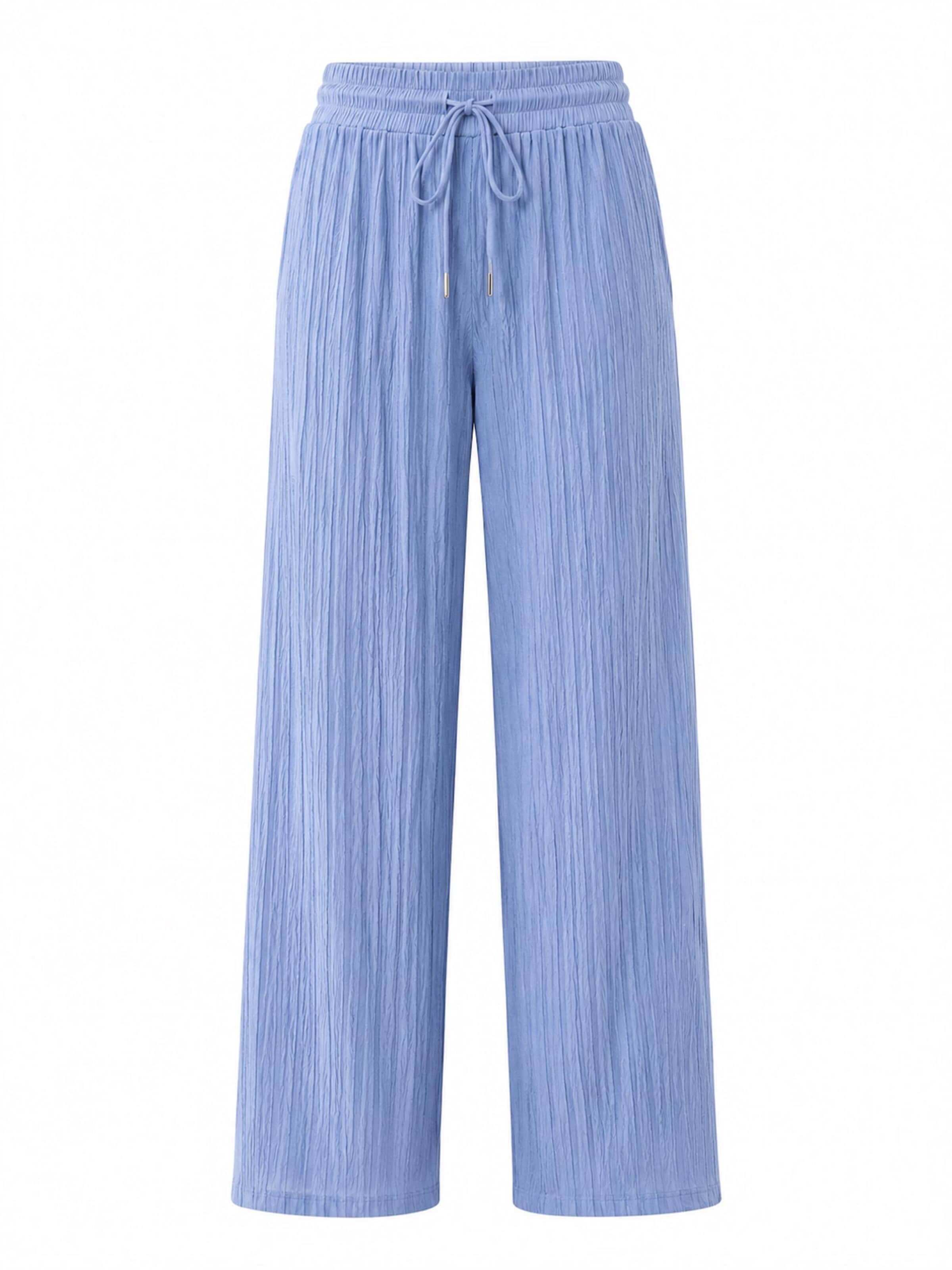 Worldclassca Pleated Pants in Blue: front
