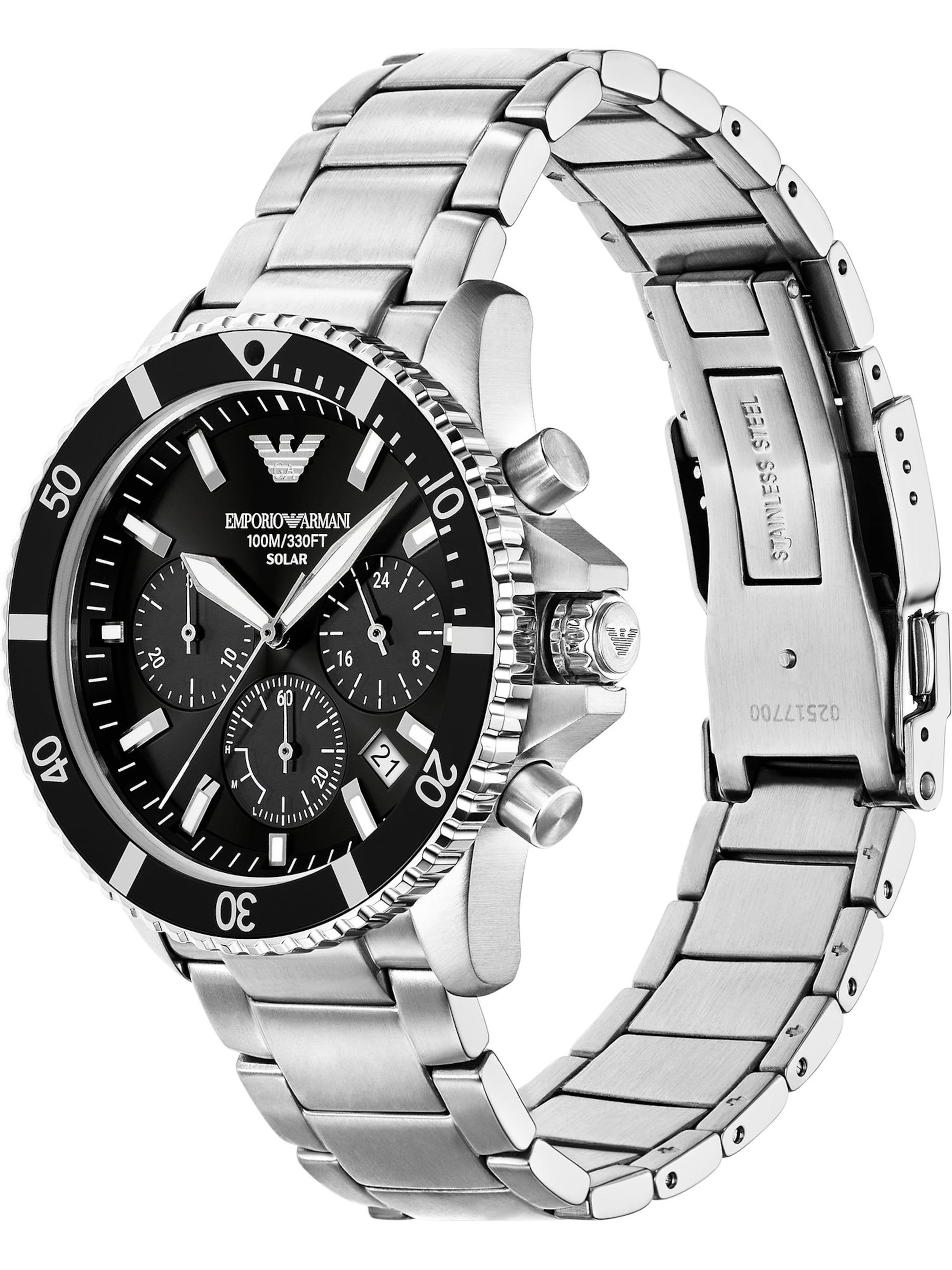 Emporio Armani Analoguhr in Schwarz