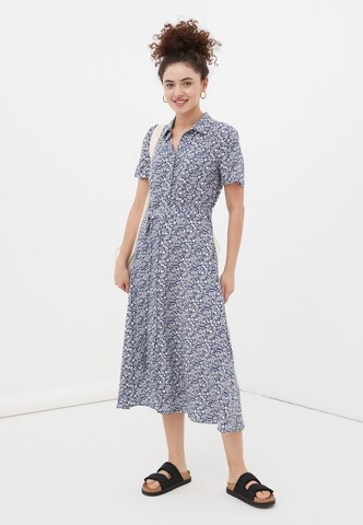 Finn Flare Zomerjurk 'Print' in Blauw: voorkant