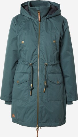 Parka mi-saison 'CRESCEND' Ragwear en vert : devant