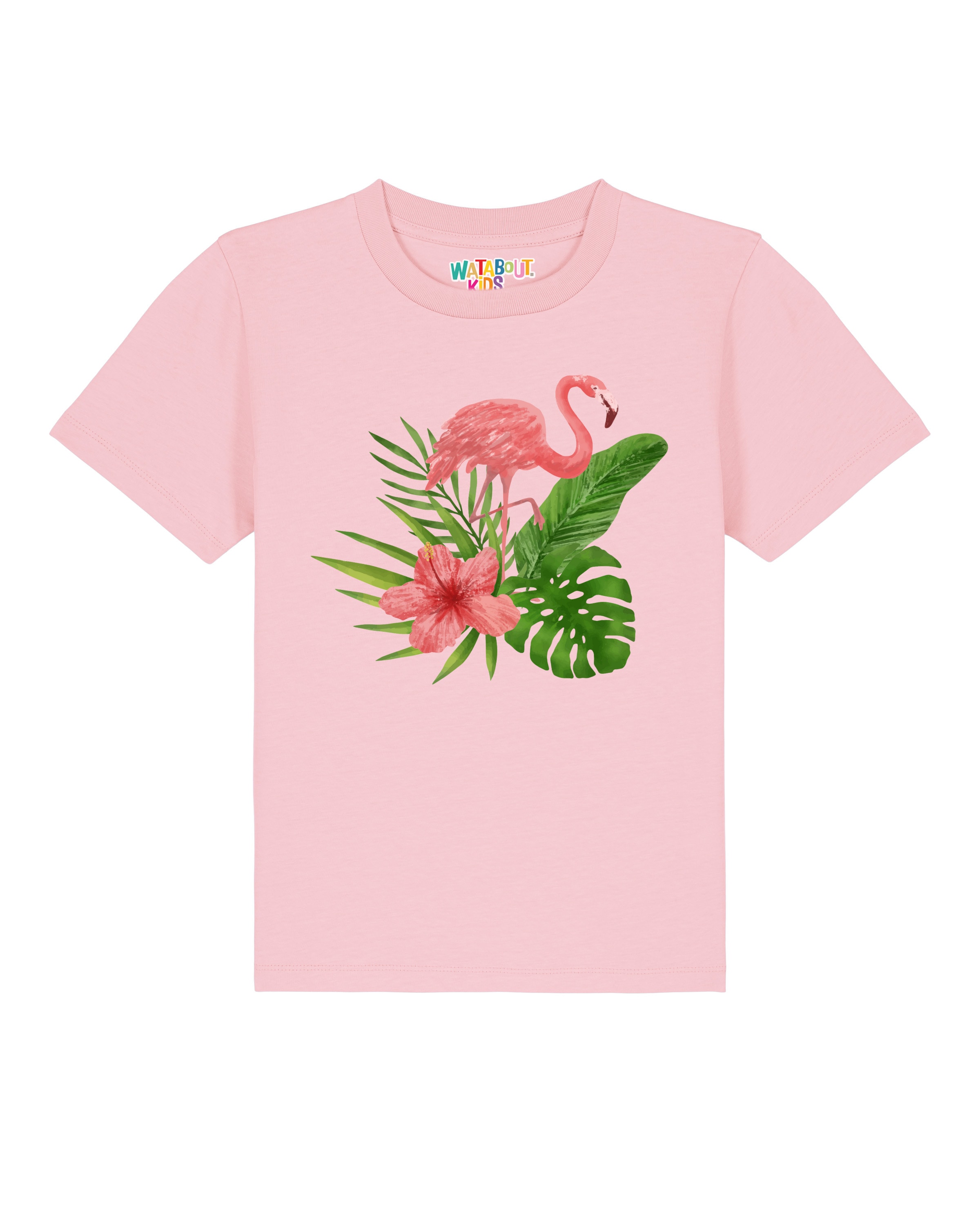 watabout.kids Shirt 'Flamingo' in Pink: front