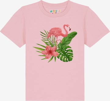 Maglietta 'Flamingo' di watabout.kids in rosa: frontale