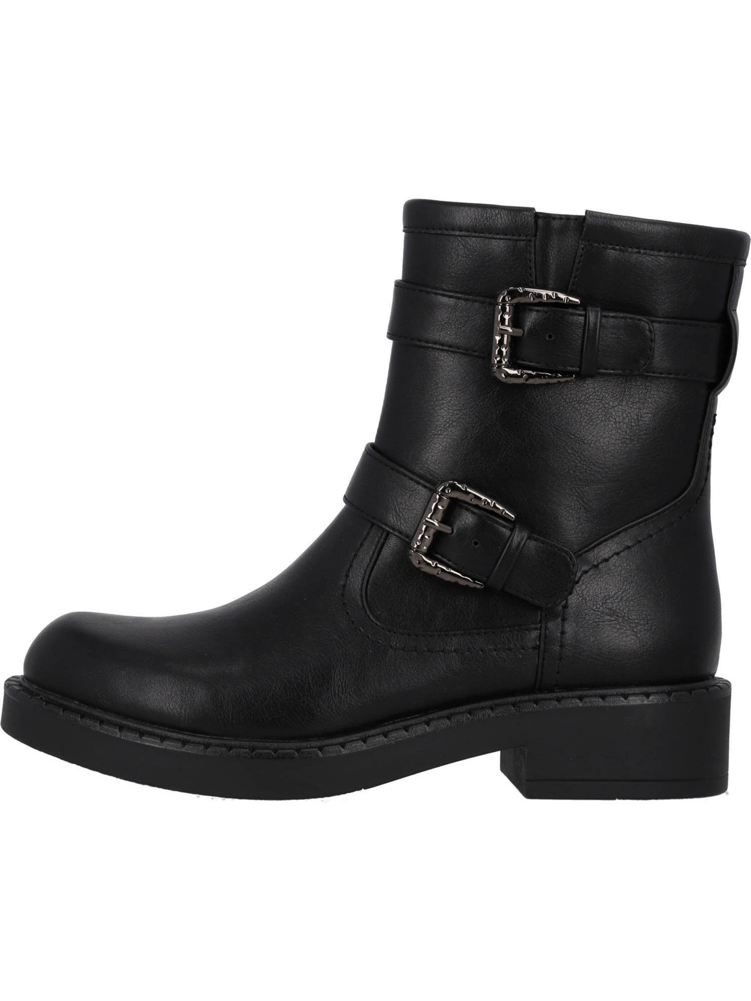 Palado Enkellaarsjes 'Balesina' in Zwart