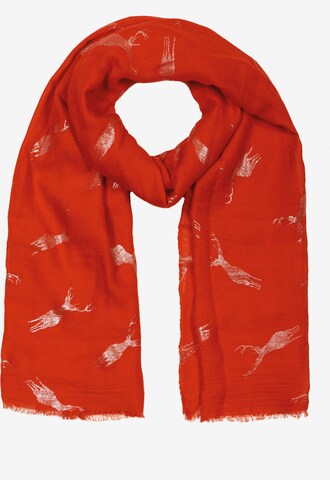 Cassandra Scarf 'Hirsch' in Red: front