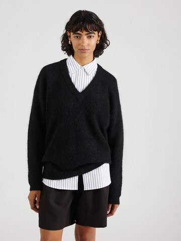 SECOND FEMALE - Pullover 'Brook' em preto: frente