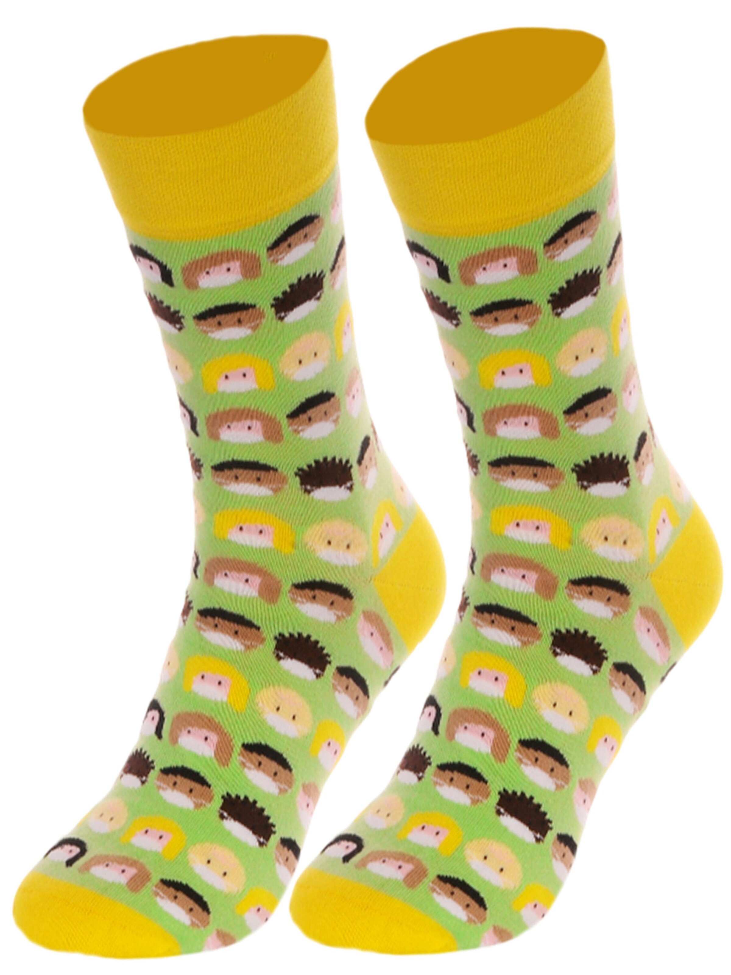 La Bortini Socks in Green: front