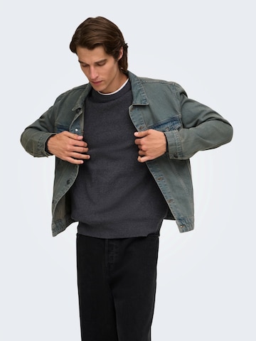 Pullover 'ONSVILLAS' di Only & Sons in grigio: frontale