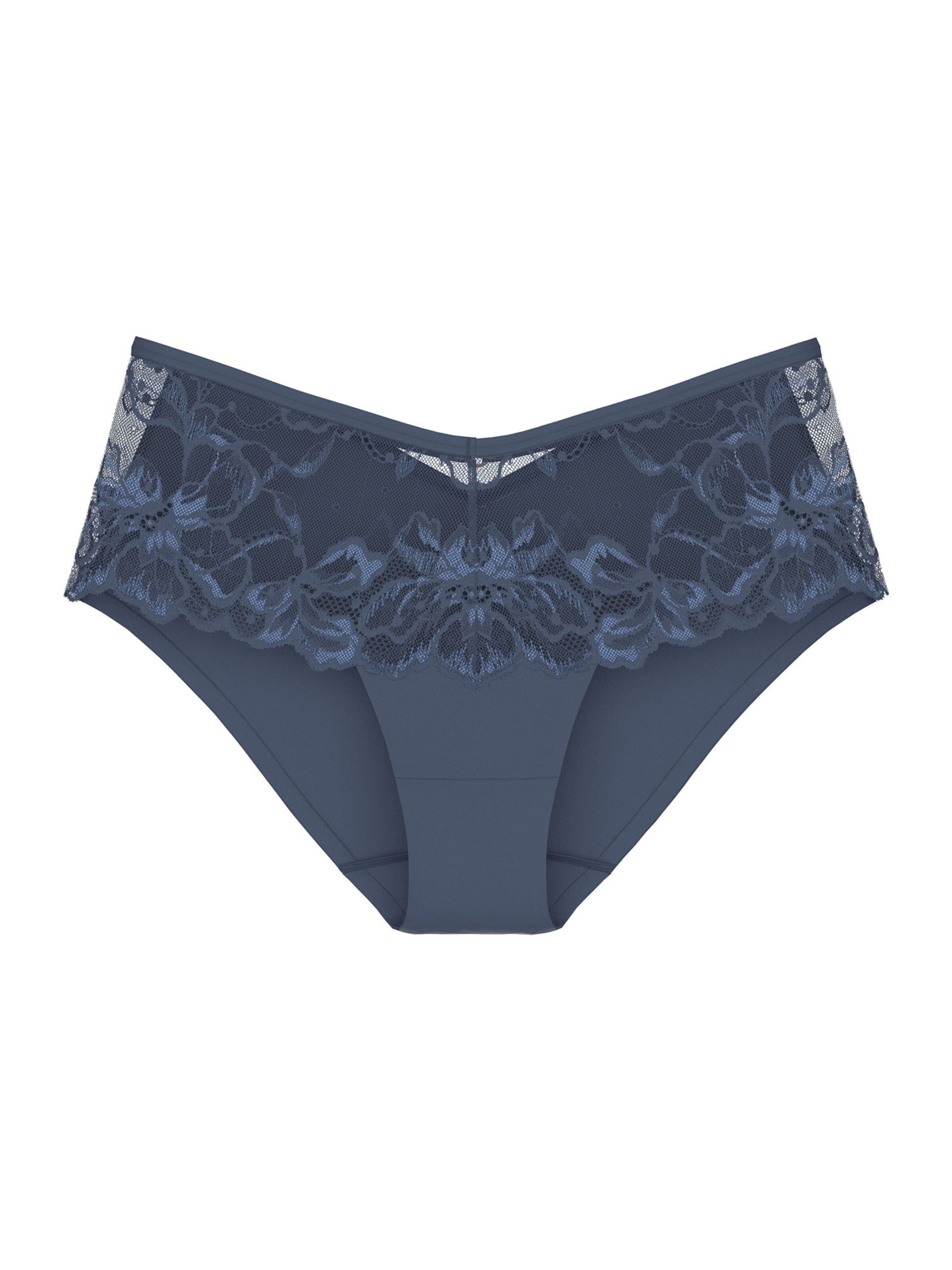 TRIUMPH Slip ' Wild Gardenia Florale ' in Blauw: voorkant