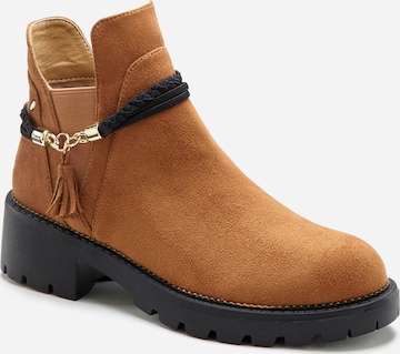 LASCANA Chelsea Boots in Brown