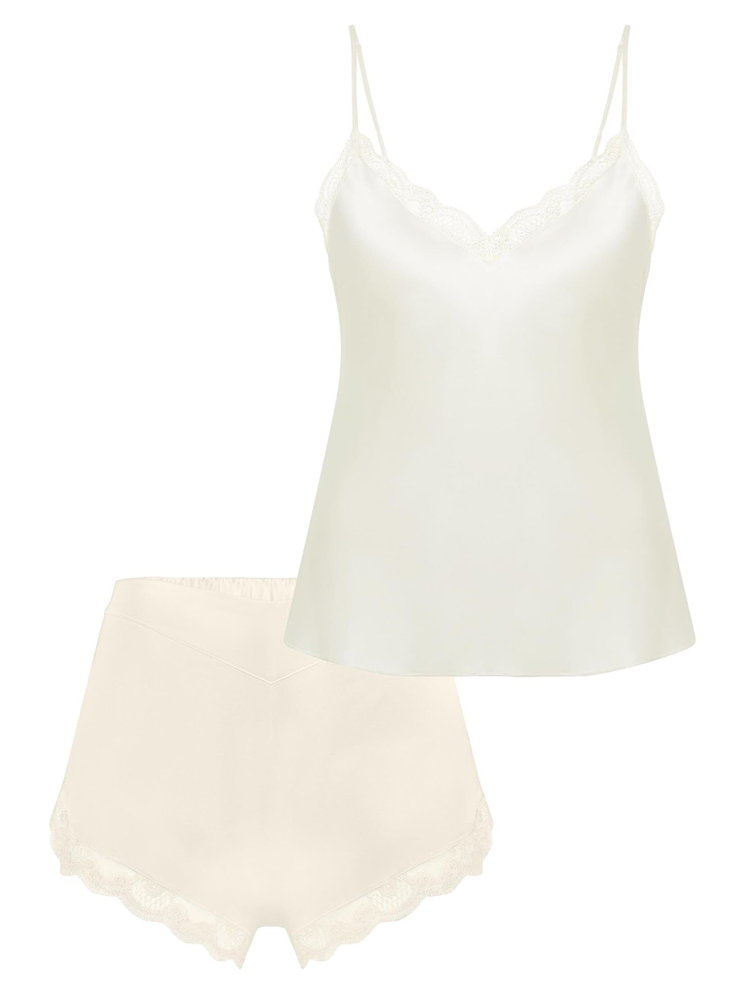 Simone Perele Pajama 'Love Me' in White: front