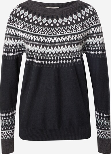 ESPRIT Pullover in hellgrau / naturweiß, Produktansicht