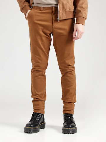 AÉROPOSTALE Tapered Chino nadrág - barna: elől