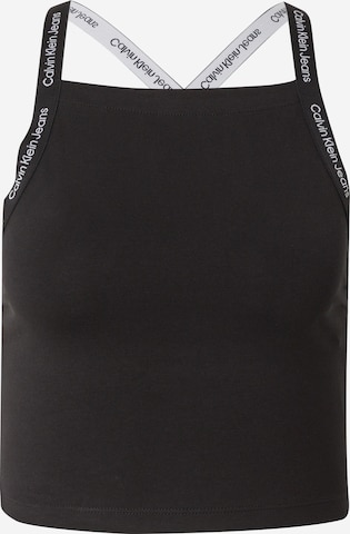 Calvin Klein Jeans Regular Топ в черно: отпред