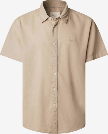 Regular fit Camicia 'Percy' di Pepe Jeans in beige: frontale