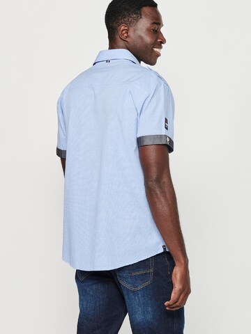 KOROSHI - Ajuste regular Camisa en azul