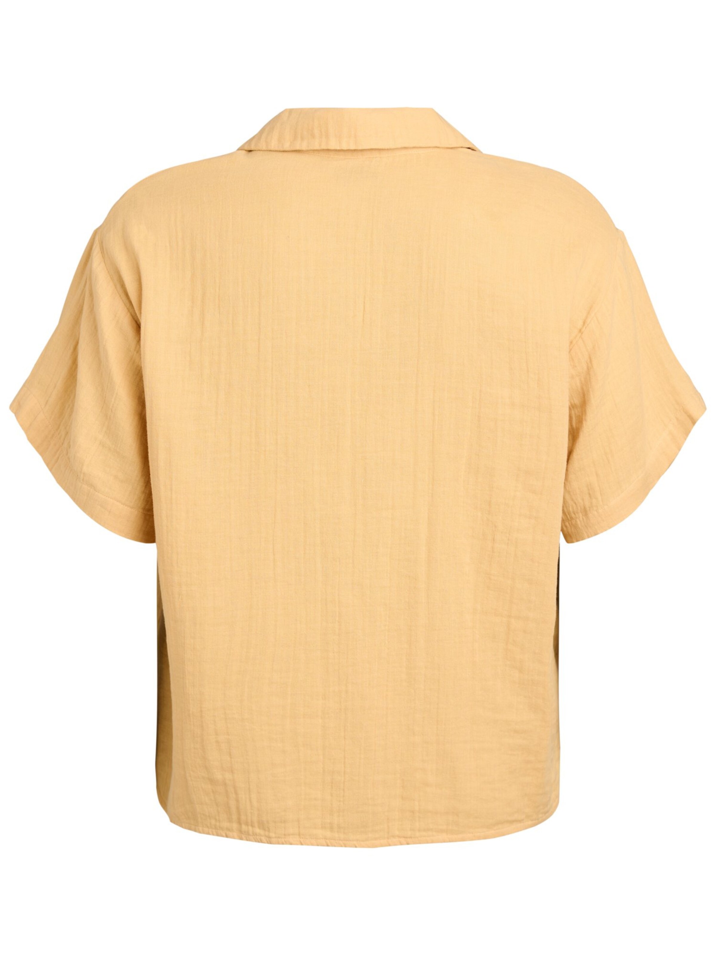 Camicia da donna 'Vvivu' di Zizzi in giallo