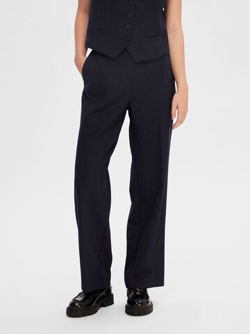 SELECTED FEMME Regular Pantalon in Blauw: voorkant