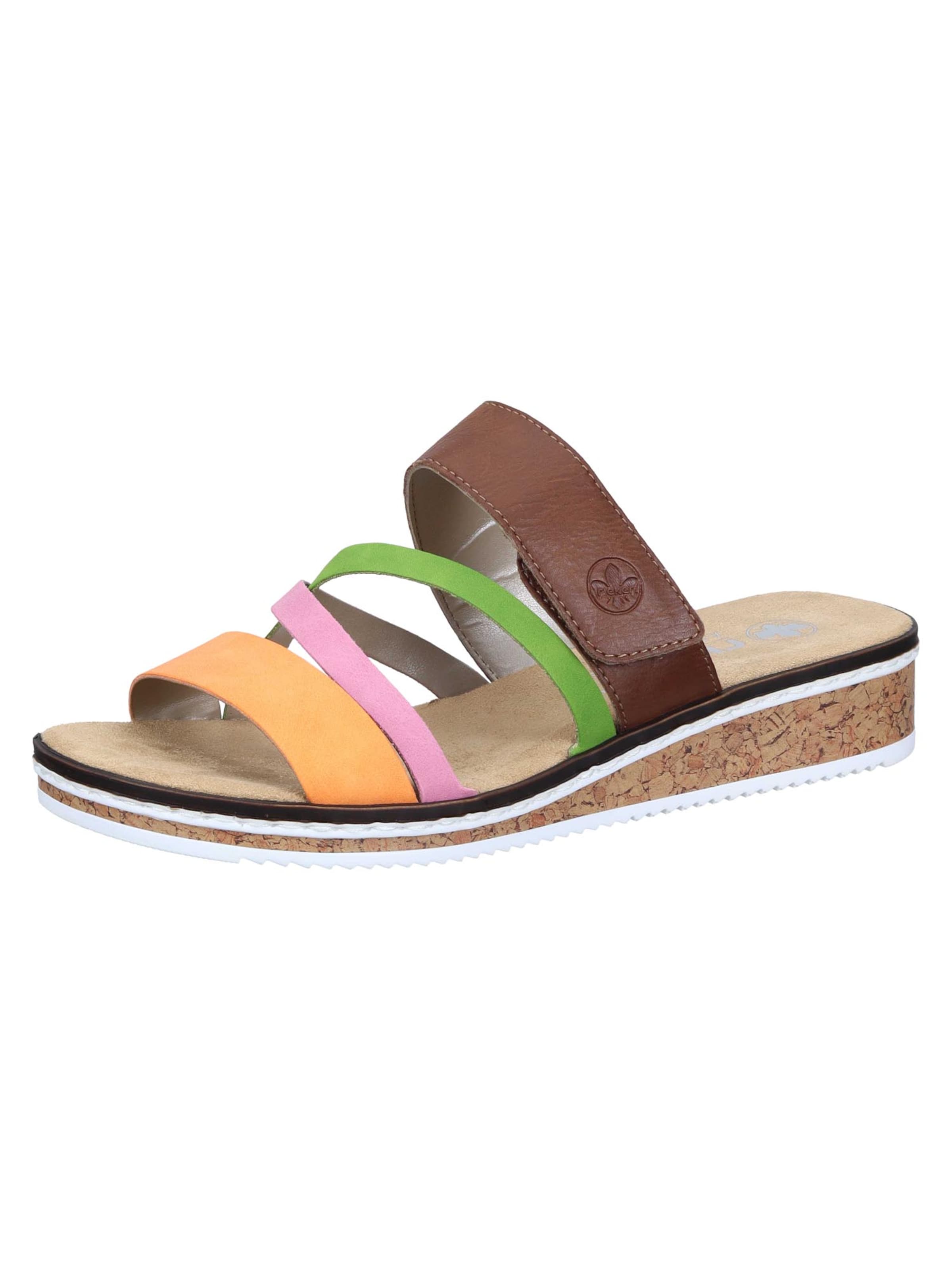 Mule Rieker en mélange de couleurs