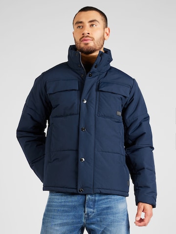 G-Star RAW Jacke 'Foundation' in Blau: predná strana