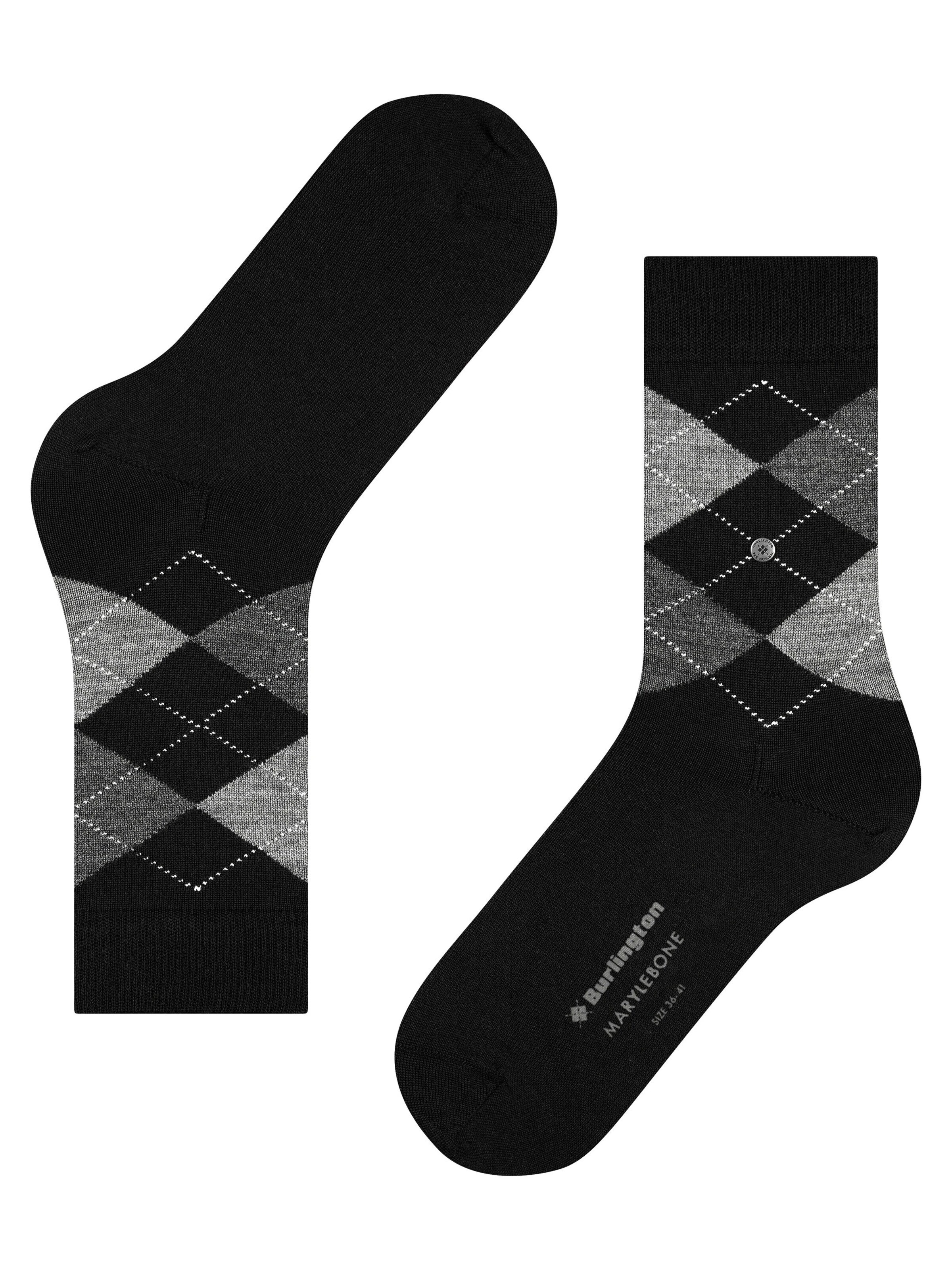 BURLINGTON Socken 'Marylebone'‌‌‌‌‌‌ in Schwarz