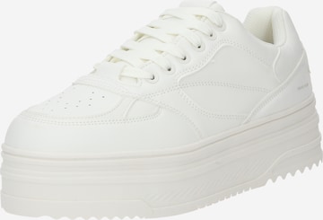 Bershka Sneakers low i hvit: forside