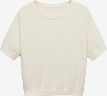 Pull-over 'Minutu' MANGO en beige : devant