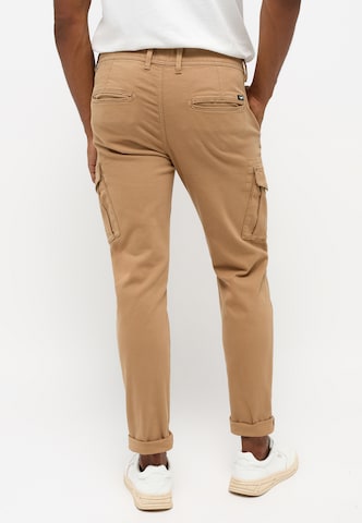 MUSTANG Loose fit Cargo Pants 'Style BeFlex' in Brown