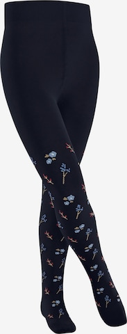 FALKE Tights 'Little Flowers' in Blue: front
