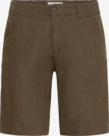 Casual Friday Leinenhose ' CFPandrup ' in Braun: Vorderseite