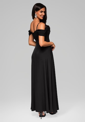 Ombre Evening Dress in Black