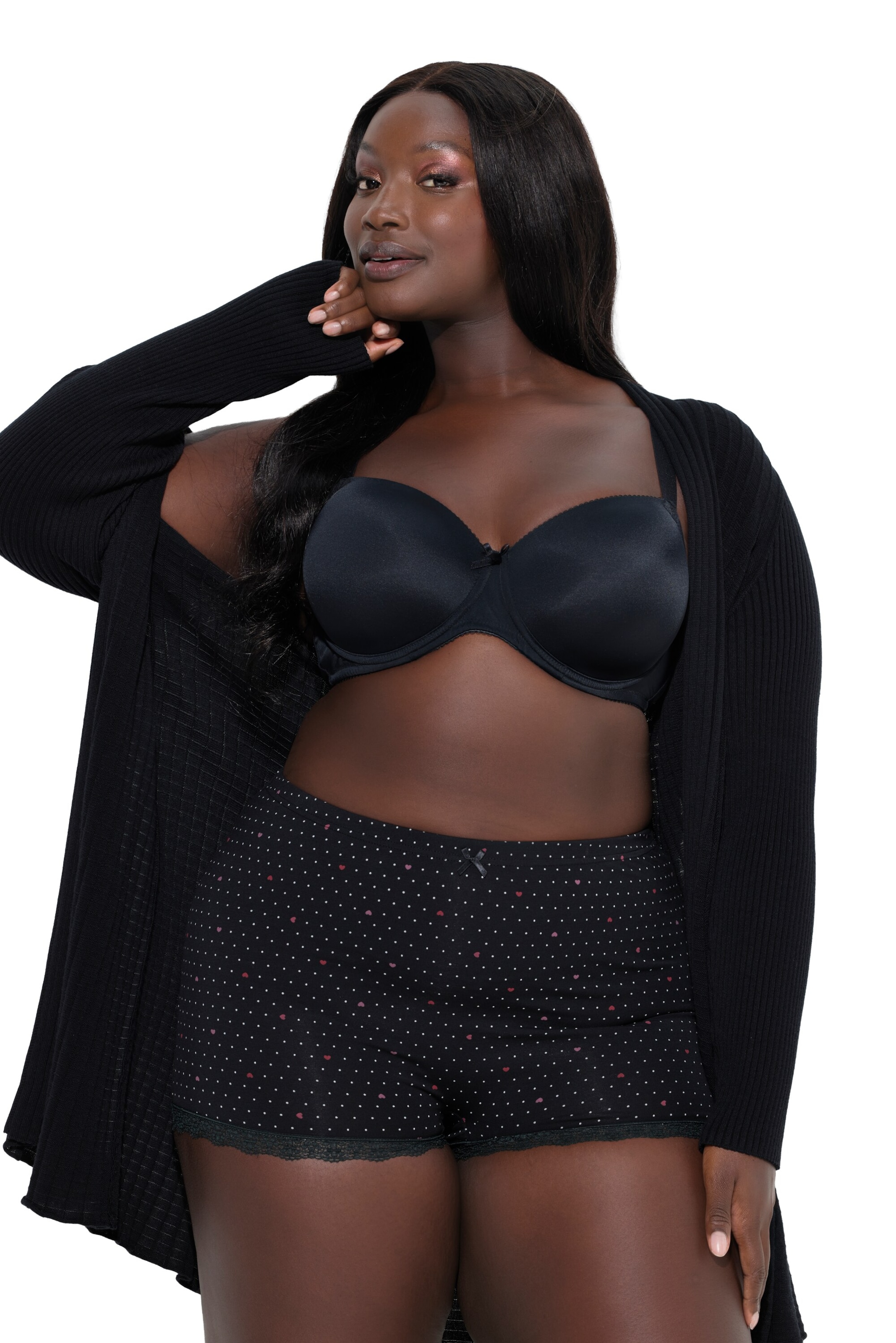 Ulla Popken Broekje in Zwart