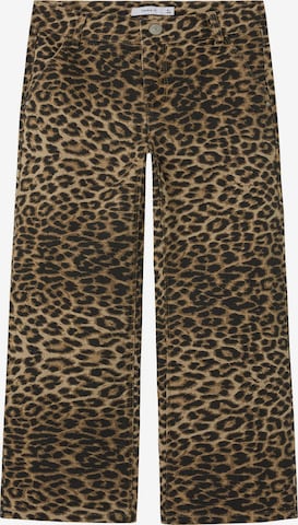 NAME IT Wide leg Trousers 'NKFRose' in Brown: front