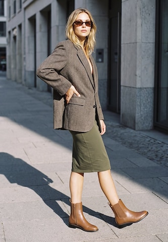 Esprit Shoes Botki 'Bobby' w kolorze brązowy: przód