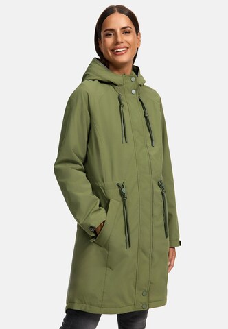 Cappotto di mezza stagione 'Megumii 16' di MARIKOO in verde: frontale