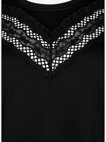 ZizziSweater majica 'CASARA' - crna boja