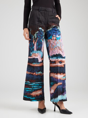 Wide leg Pantaloni con piega frontale 'EILEEN' di Munthe in nero: frontale